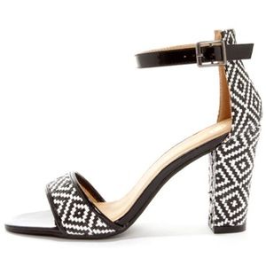 Zara Woven Leather Heels